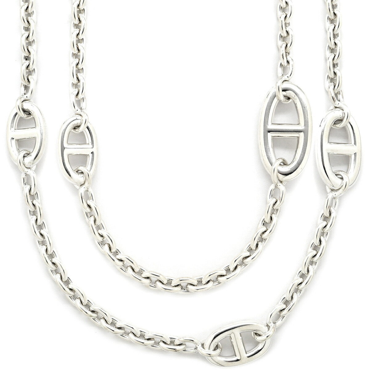 エルメス ネックレス シェーヌダンクル ファランドール120 シルバー925 シルバー スターリングシルバー 中古(4)