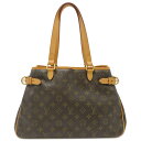 ルイヴィトン LOUIS VUITTON トートバッグ バティニョール オリゾンタル モノグラム ハンドバッグ ゴールド金具 M51154 定番 人気 美品 【中古】