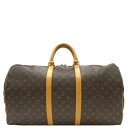 ルイヴィトン LOUIS VUITTON ボストンバッグ キーポル バンドリエール 55 モノグラム 旅行用バッグ 茶 ゴールド金具 M41414 定番 人気 美品【中古】