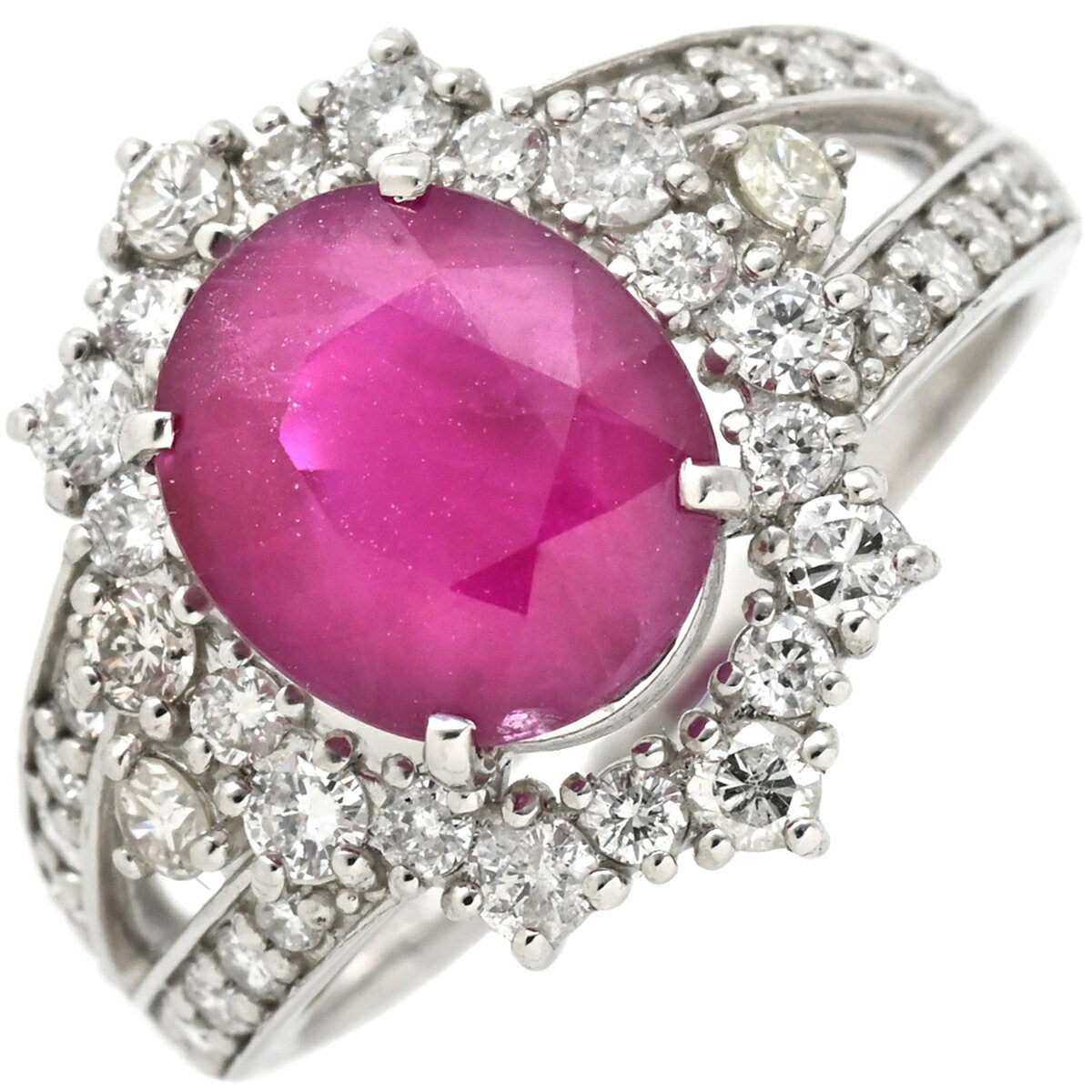 【中古】リング指輪ルビーダイヤリン...