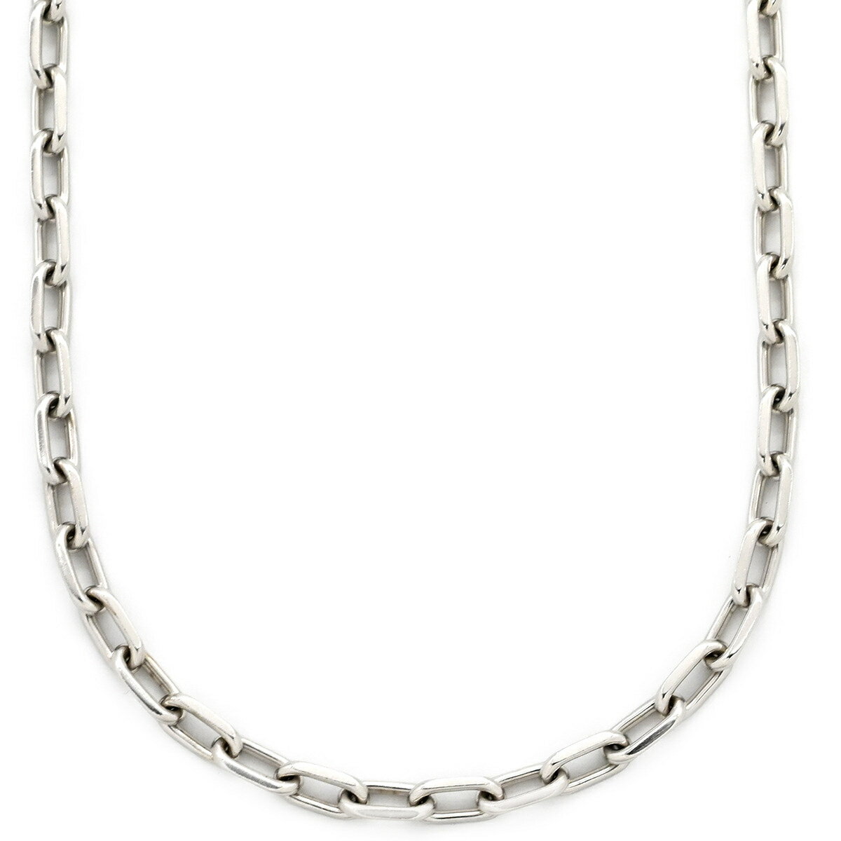 カルティエ ネックレス スパルタカス K18WG シルバー 750 18K 18金 チェーン 中古