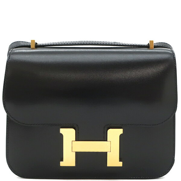 エルメス HERMES ショルダーバッグ コンスタンスミニ 3 コンスタンス ボックスカーフ ブラック - 定番 人気 美品 【中古】のサムネイル
