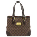 ルイヴィトン LOUIS VUITTON ハンドバッグ ハムステッド PM エベヌ 茶 赤 ショルダー ゴールド金具 N51205 定番 人気 美品 【中古】