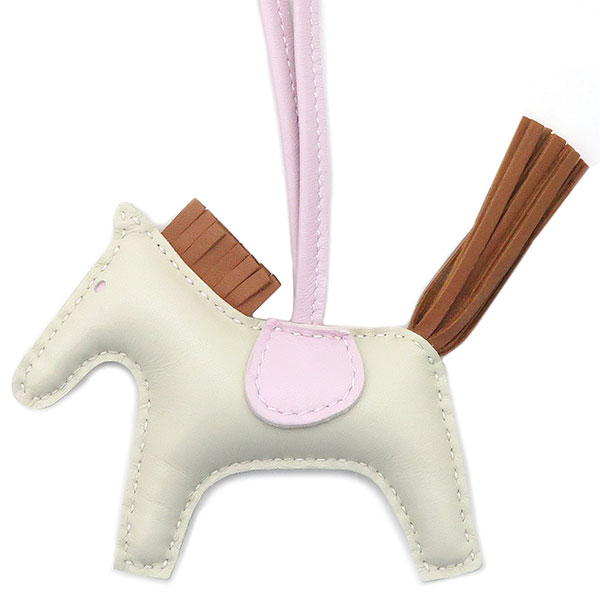 エルメス HERMES バッグチャーム ロデオPM/アニューミロ クレ×ゴールド×モーヴペール 【中古】のサムネイル
