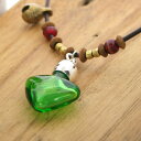 アロマペンダント ガラス アロマネックレス パワーストーン アロマデュフューザー 緑ハート 木 アクセサリー メンズ おしゃれ アロマ アクセサリー 天然石 コードレス 日本製 かわいい ナチュラル 癒やし 誕プレ ご褒美 自治会 敬老の日 記念品
