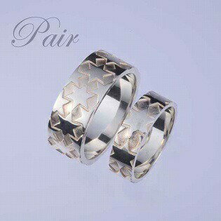 【送料無料】 ペアリング 刻印 シルバー 指輪 ギフト 星 スターモチーフ シルバーリング / ブルレスター ギフト オリジナル 【コンビニ受取対応商品】 ご褒...