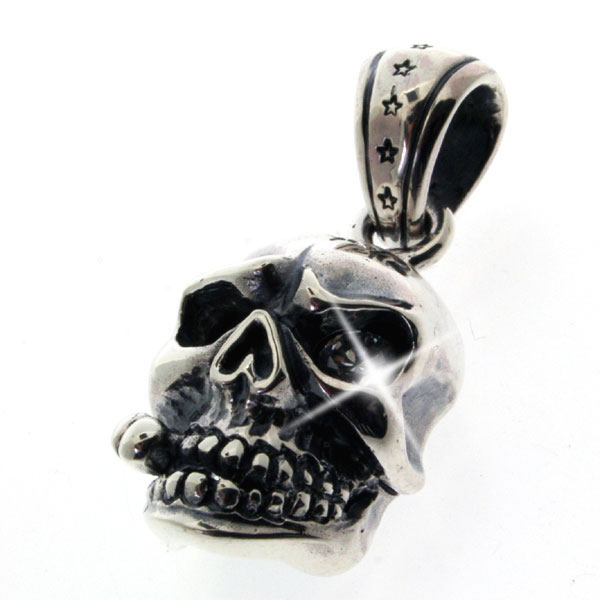 ネックレス メンズ シルバー ペンダントトップ スカル ドクロ ラブスカルトップ silver925 ギフト 記念 個性的 おしゃれ ご褒美 骸骨 【送料無料】 ギフト プレゼント 成人祝い 記念 父の日