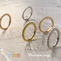 【GWクーポンで最大30％OFF】リング 指輪 2mm ボール指輪 ボールリング k18コーテ...