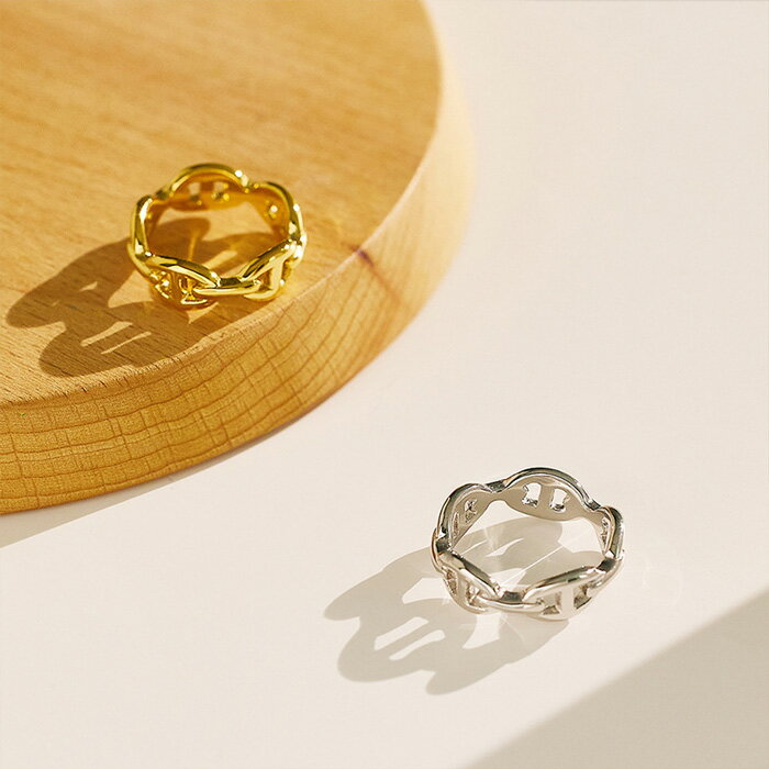 ＼最大30％OFFクーポン配布中／リング 指輪 アンカーチェーン マリンチェーン サージカルステンレス ス..