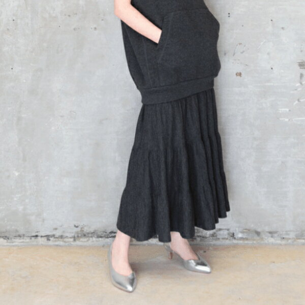 Rakuten - 【SALE】【セール】【50％OFF】【即納】Comfort embracement コンフォートエンブレイスメント天竺ラッフルスカート 22FW-C-2206K