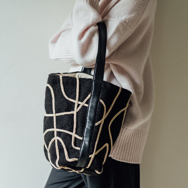 【即納】beej ビージbeej_Tape line woven bag テープラインウーブンバッグ【2023AW新作】【あす楽】≪8月20日入荷≫