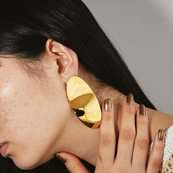 楽天ブルーロータス【即納】TODAYFUL トゥデイフル LIFE's 2024 Spring/Summer 2024春夏Oval Plate Pierce オーバルプレートピアス 12210911 吉田怜香【2024SS新作】【あす楽】