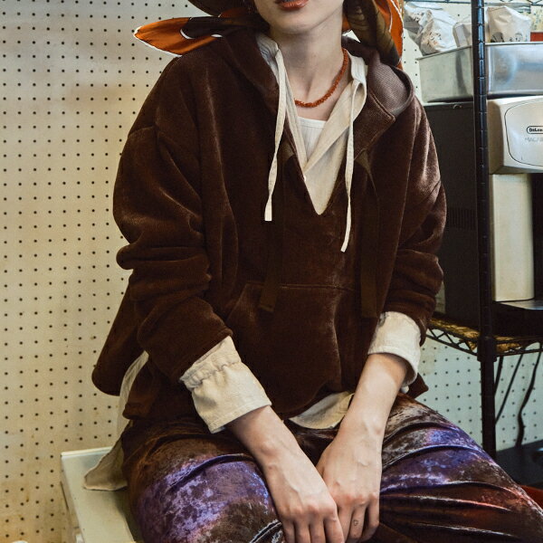 【SALE】【セール】【50％OFF】【即納】LE MELANGE ル メランジュ ルメランジェダブルフェイスメキシカンパーカー 8451802