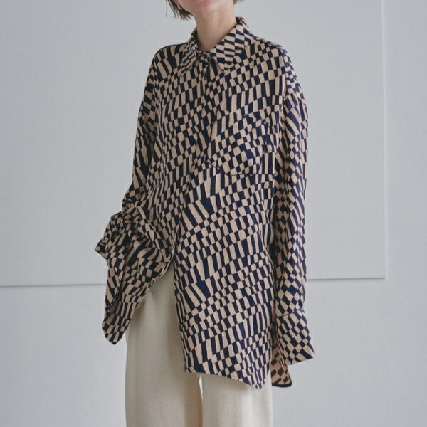 【即納】TODAYFUL トゥデイフル LIFE's ライフズ2023 winter prefallGeometric Over Shirts ジオメトリックオーバーシャツ ビッグシャツ 12320407 吉田怜香【2023AW新作】【あす楽】のサムネイル