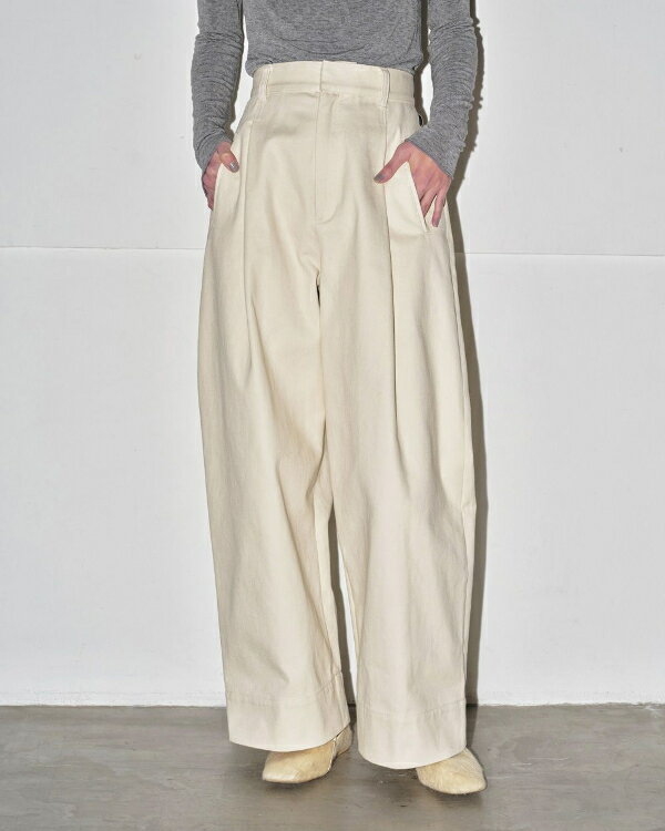 【即納】TODAYFUL トゥデイフル2024winter 2024秋冬Wide Twill Trousers ワイドツイルトラウザー パンツ ボトムス 12420709 吉田怜香【2024AW新作】≪10月3日入荷≫のサムネイル
