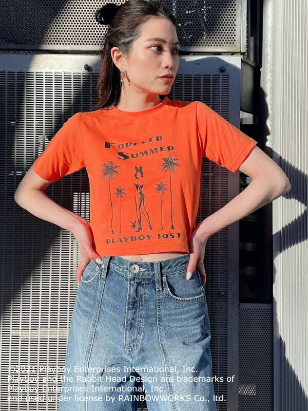 TGYDA ジェイダPLAYBOY FOREVER SUMMER ショートTシャツ 072132715301