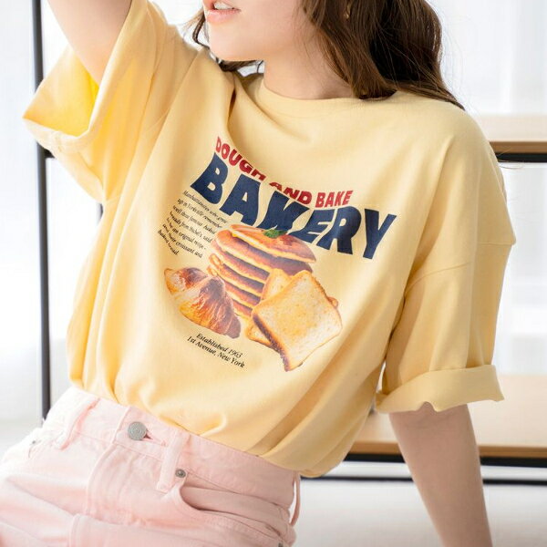 Ungrid アングリッドBAKERY ロゴTee 112422747001≪5月1日入荷≫