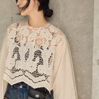 Hella ヘラEMBROIDERY LACE BLOUSE エンブロイダリーレースブラウス h243-28【2024AW新作予約】【8月下旬-9月下旬お届け予定】≪3月22日予約開始≫