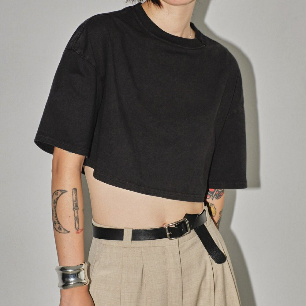 TODAYFUL トゥデイフル LIFE's ライフズ2024 Spring/Summer 2024春夏Cropped Cotton T-shirts クロップドコットンTシャツ 12410605≪4月27日入荷≫