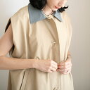 【SALE】【セール】【50%OFF】【即納】CAVEZA ROSSO カベサロッソバイカラーステンカラージレ ベスト トップス CAI4586