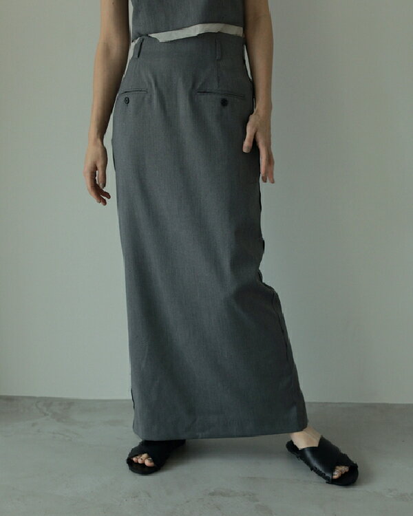 ànuke アンヌーク anuke2024ss 2024春夏Twill Pocket Skirt ツイルポケットスカート 62410803 船曳ひろみ≪4月27日入荷≫