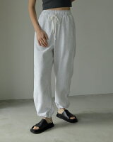 【リピート決定！】ànuke アンヌーク anuke2024ss先行予約 2024春夏受注会Drawstring Sweat Pants ドローストリングススウェットパンツ 62410713 船曳ひろみ【2024SS新作予約】【6月下旬-7月下旬お届け予定】≪4月18日予約開始≫