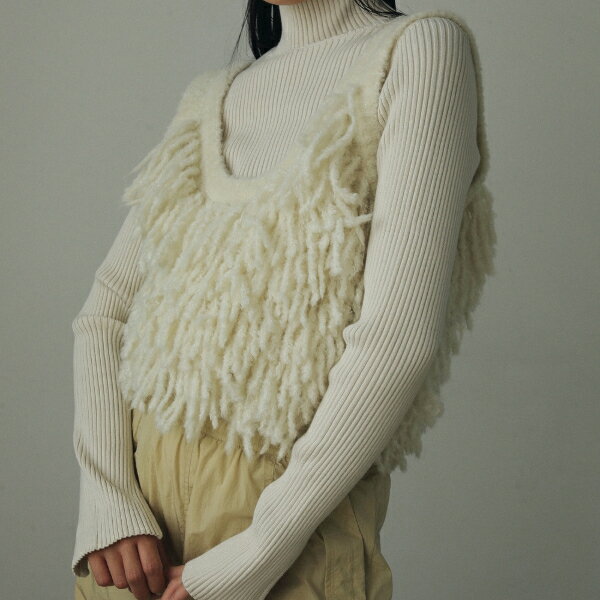 【ポイント5倍(6/2 23:59まで)】ànuke アンヌーク anuke2024aw先行予約 2024fall/winter先行予約Fringe Knit Bustier フリンジニットビスチェ 62420522 船曳ひろみ【2024AW新作予約】【9月下旬-10月下旬お届け予定】≪5月22日予約開始≫