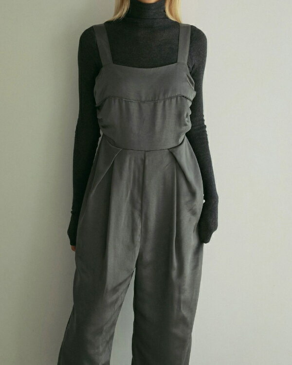 【SALE】【セール】【50%OFF】【即納】ànuke アンヌーク anukeSatin Tuck Combinaison サテンタックコンビネゾン 62420398 船曳ひろみ