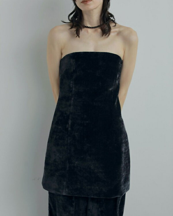【即納】ànuke アンヌーク anuke2025fw 2025Fall/Winter 秋冬Velvet Bare Bustier ベルベットベアビスチェ ヴェルヴェット 62520405 船曳ひろみ【2025FW新作】≪10月1日入荷≫