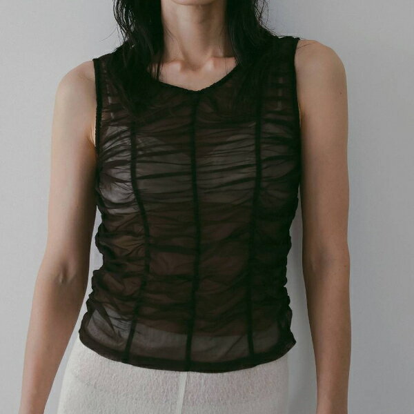 ànuke アンヌーク anuke2026SS 2026Spring/Summer 春夏Tulle Gather Tanktop チュールギャザータンクト..