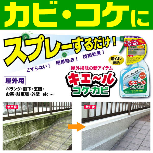 キエールコケカビ かび取り剤 苔取り剤 コケ取り剤 こけ取り剤 殺菌 除去 屋外用 ベランダ 廊下 玄関 お墓 blueman-10004793 セレクトSHOPぶるーまん サンプル画像2
