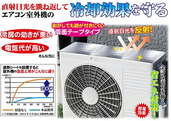 エアコン室外機用遮熱シート 直射日光を反射して...の紹介画像2