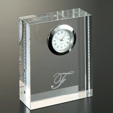 キューブクロック イニシャルブライダル 時計 両親 結婚式 ウェディング 名入れ 記念品 ギフト プレゼント 贈り物 彫刻 刻印 結婚