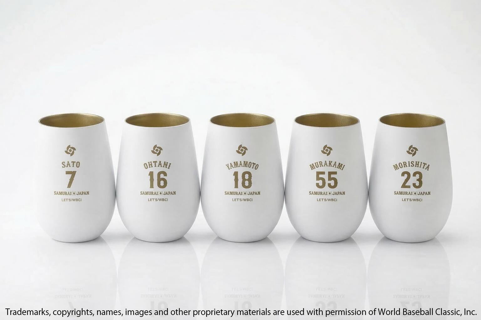 【2026公認グッズ】 WORLD BASEBALL CLASSIC 選手 プレミアムタンブラー（White Gold）