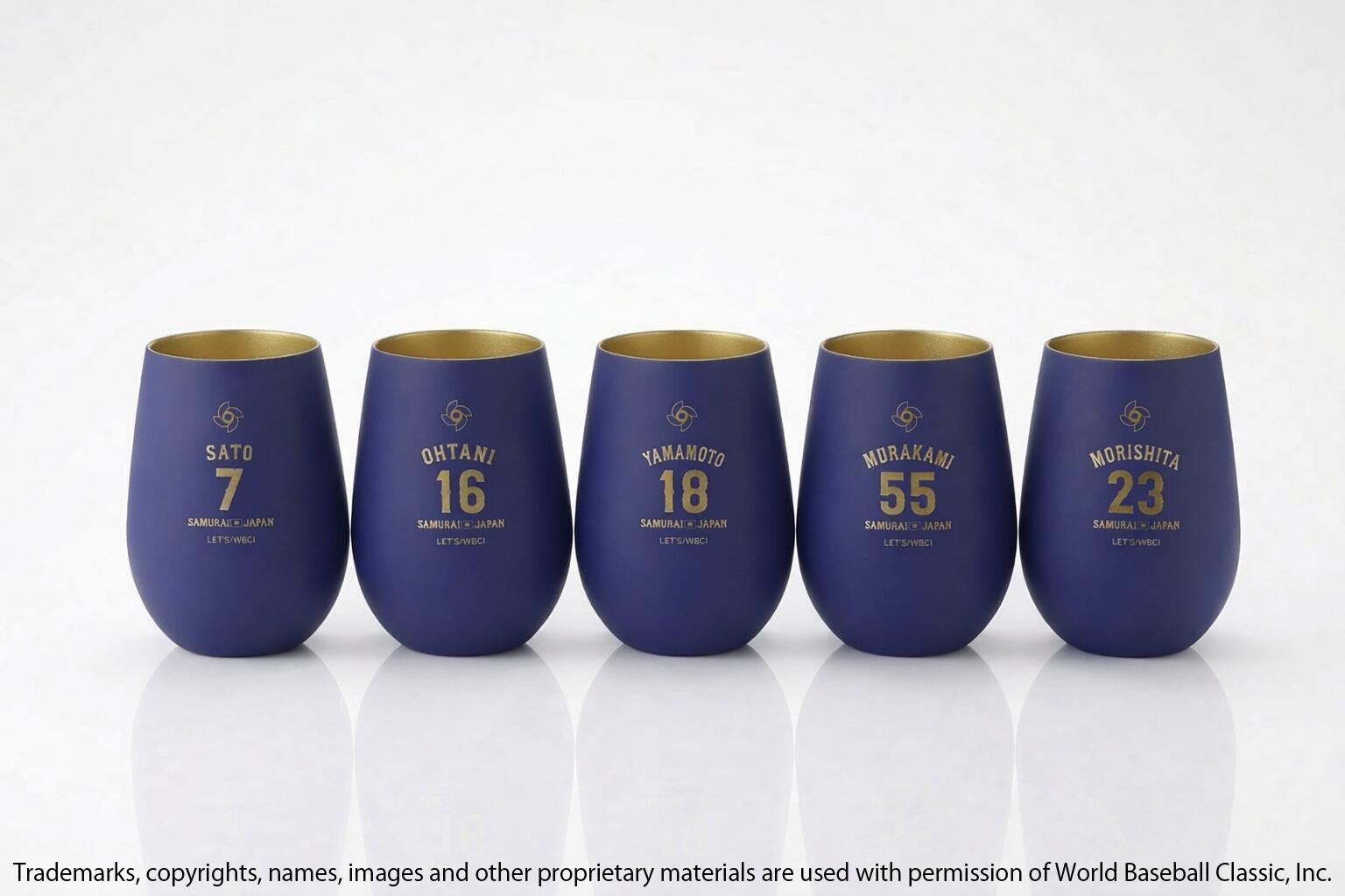 【2026公認グッズ】 WORLD BASEBALL CLASSIC 選手 プレミアムタンブラー（Blue Gold）