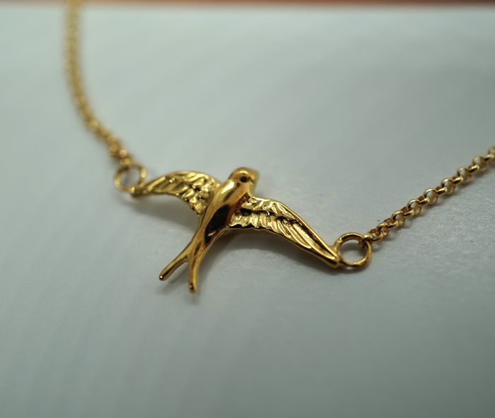 bob-21 K18　18金つばめブレスレット