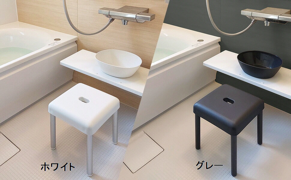 乐天商城 - 【送料込み(一部地域除く)】【バス用品】LEC(レック)DENIM 風呂いす 高さ 40cmアルミ脚 B00469【590】