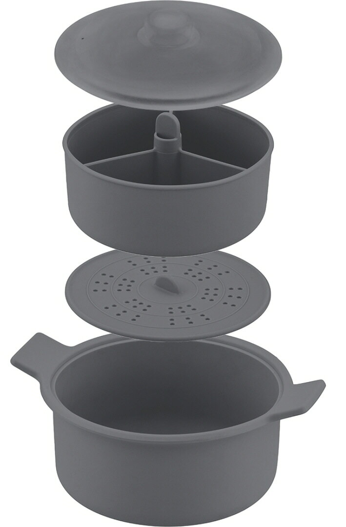 調理器具 商品説明 本体サイズ (約)幅22×奥行18×高さ11cm (取っ手・つまみ含む) 本体重量 (約)503g カラー グレー 材質 シリコーン樹脂 耐熱温度 230度 耐冷温度 -30度 ※掲載商品の仕様、デザイン、生産国、発売時期は 予告なく 変更する場合がありますので、 あらかじめご了承ください。 ※掲載画像の色彩は実際の商品及び印刷物と 多少異なる場合があります。 ※メーカー希望小売価格はメーカーカタログに 基づいて掲載しています。 発送詳細 複数ご注文、またはメール便対応商品をご注文の場合は、ショッピングモールからの自動メールでは送料は確 定しておりません。店舗よりメールにて確定送料をお知らせ致します。こちらの商品（1点） の送料は下記のとおりです。 ご 注文確定前に必ずコチラをご確認の上ご購入をお願い致します・ご確認ください・配送について・返品、交換について {カテゴリ} 調理器具 調理グッズ キッチングッズ キッチン用品 寸胴鍋 フライパンカバー ガラス蓋 オーブンウェア グリル用品 ステーキ皿 お玉 ターナー 泡立てなど 調理用品 包丁 まな板 キッチンバサミ 保存容器 調味料入れ 米びつ スプーン フォーク ナイフ カトラリー 食器 すきやき鍋 ホーロー 鍋料理　 調理鍋　 電磁調理器　 IH対応　 業務用　 調理用　 調理人用　 料理店　 家族　 だんらん　 内食　 家食　 肉料理　 揚げ物 おでん 餃子 焼肉 魚 鉄板 卓上　 オール熱源対応 ガスコンロ　 内面ふっ素　 フッ素　 和食　 洋食　 おうち御前 おうち御膳　 贅の極み　 ガラス蓋　 ふた　 フタ　 家庭用 鍋 鍋つかみ 鍋敷き フライパン 台所 料理 レシピ クッキング COOKING 生活雑貨 季節家電 キッチン家電 空調家電 空調器具 家電製品 電化製品 電気製品 給湯器 きゅうとうき キュウトウキ T-FAL ティファール 象印 ぞうじるし ゾウジルシ TIGER タイガー けとる ケトル KETTLE やかん ヤカン 電気ポット 保温 広口 フッ素加工 容器 湯沸かし お湯もれ お茶 コーヒー カップ麺 ウォーターサーバー 家庭用卓上型 蒸気 カルキ 空焚き 安全 転倒 節電 魔法瓶 かいろ カイロ 使い捨て つかいすて 滑り止め 低温ヤケド 防寒 保温 温熱 寒さ対策 桐灰 キリバイ きりばい 靴下 くつした ソックス 脚 足 健康グッズ ジャンバー 上着 ポケット 衣類 下着 鉄粉 砂鉄 水 活性炭 吸水性樹脂 バーミキュライト 塩類 家具 生活 暖房器具 石英管 エアコン オイルヒーター パネルヒーター 石油ストーブ 石油ファンヒーター ガスファンヒーター セラミックヒーター カ−ボンヒーター グラファイトヒーター こたつ ホットカーペット コンセント 遠赤外線 冷房 冷気 足元 丈夫 空気 湿度 温度 省エネ ヒーター 温風 冷風 ガスストーブ サーキュレーター カセットコンロ 冷房 クーラー 加湿器 アロマ 湿気 スチーム式 気化式 超音波式 卓上タイプ 噴霧 カビ 細菌 フィルター 空気清浄機 ホコリ タンク パネル タワー ハロゲン 部屋 室内 6畳用 9畳用 12畳用 リビング 風呂 浴室 部屋 キッチン 脱衣所 洗面所 トイレ 人感センサー 夏 冬 寒い 熱い 寒暖差 発熱 温熱 カイロ コタツ ひざ掛け 毛布 木造 鉄筋 集合住宅 マンション 一軒家 アパート 給油 灯油 軽油 ガスホース 都市ガス LPガス 燃料 運搬 停電 チャイルドロック 自動電源 ■ ご不明な場合はお問合せ下さい。