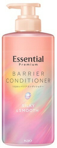 【ヘアケア用品】Kao(花王)エッセンシャルプレミアム うるおいバリアコンディショナーシルキー＆スムース 本体 450ml【590】