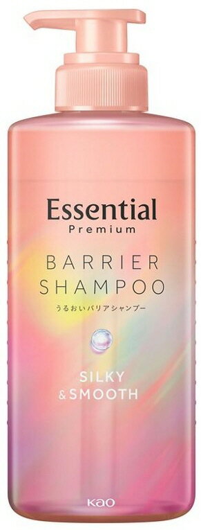 【ヘアケア用品】Kao(花王)エッセンシャルプレミアム うるおいバリアシャンプーシルキー＆スムース 本体 450ml【590】