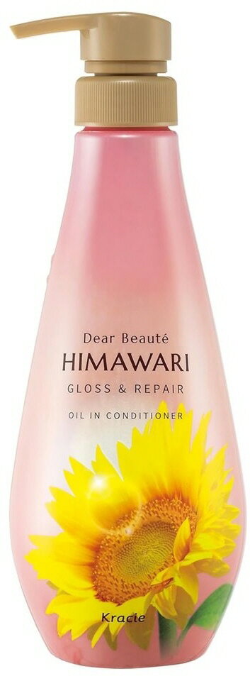 【ヘアケア用品】Kracie(クラシエ)ディアボーテ HIMAWARI(ヒマワリ)オイルインコンディショナー グロス＆リペア スパークリングフローラルの香り ポンプ 本体 500ml【590】