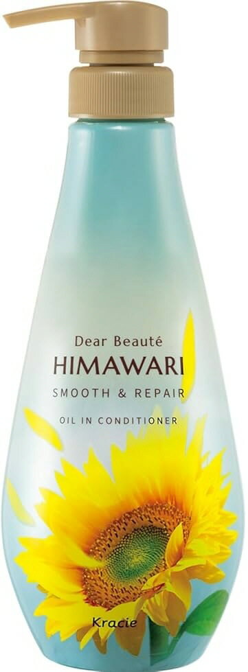 【ヘアケア用品】Kracie(クラシエ)ディアボーテ HIMAWARI(ヒマワリ)オイルインコンディショナー スムース＆リペアフレッシュフローラルの香り ポンプ 本体 500ml【590】