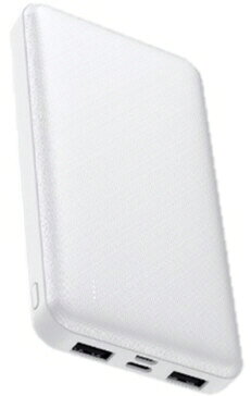 【携帯グッズ】リーダーメディアテクノ(LAZOS)モバイルバッテリーPD対応 10000mAhホワイト L-10M-W2【545】