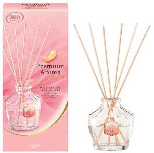 【アロマ・芳香剤】エステーお部屋の消臭力 プレミアムアロマ スティック 部屋用アーバンロマンスの香り 本体 50ml【590】