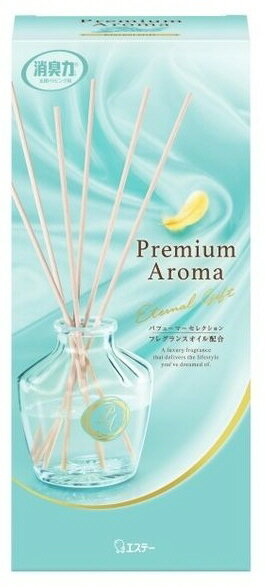【アロマ・芳香剤】エステーお部屋の消臭力 プレミアムアロマ スティック 部屋用エターナルギフトの香り 本体 50ml【590】