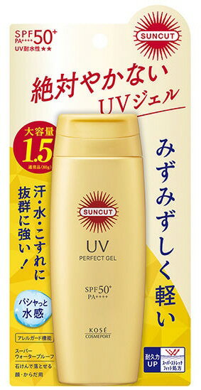 【スキンケア】KOSE(コーセー)日やけ止め(顔・からだ用)サンカット パーフェクトUVジェル SPF 50+PA++++ 100g【590】