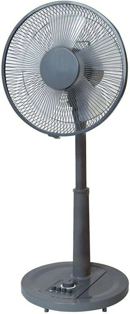 【送料込み(一部地域除く)】【季節家電】TEKNOS(テクノス)30cm メカ(ボタン式)扇風機グレー KI-1710(G)【590】