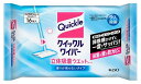 【清掃用品】Kao(花王)クイックルワイパー 立体吸着ウエットシート 香りが残らないタイプ 16枚入【590】