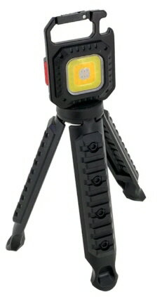 【アウトドア(表売場)】USB充電式ワークライトプロカラビナ(3脚付き)ブラック 30737【510】