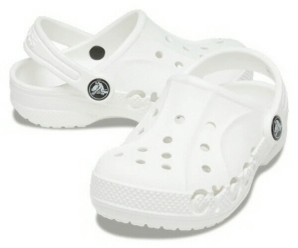 【送料込み（一部地域除く）】【キッズサンダル】crocs（クロックス）バヤ クロッグ キッズ207013-100 WHITE【470】